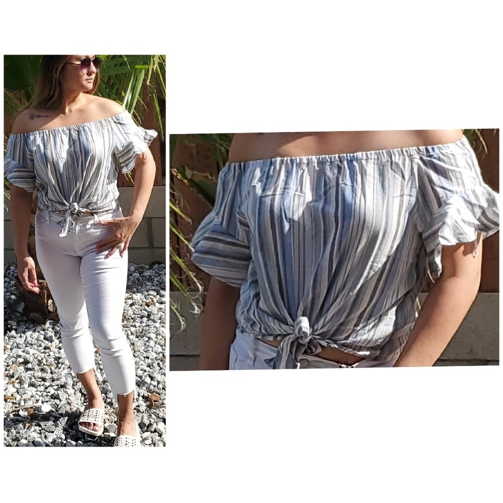 Ruffle me down top